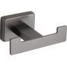 Mexen Arno doppelter Handtuchhaken, gebürstetes Gun Gray - 7020735-66
