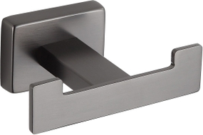 Mexen Arno doppelter Handtuchhaken, gebürstetes Gun Gray - 7020735-66