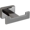 Mexen Arno doppelter Handtuchhaken, Schwarz Chrom - 7020735-73