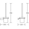 Mexen Rino Toilettenbürste, schwarz - 7027050-70