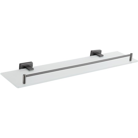 Mexen Arno hängendes Glasregal, gebürstetes Gun Gray - 7020737-66