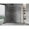 Mexen Mist-H T Duschkabine, schwenkbar, links, 80 x 100 cm, transparent, Chrom - 8A5T-080-100-01-00-L