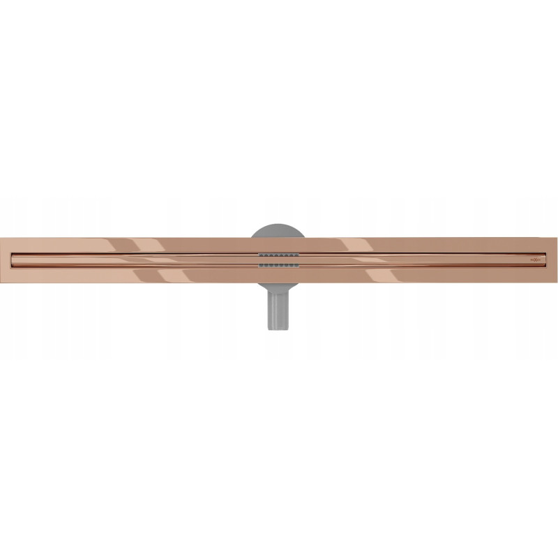 Mexen Flat 360° Slim 70 cm drehbarer Linienablauf, Roségold - 1641070
