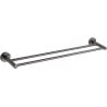 Mexen Remo Doppelte Handtuchhalter, gebürstetes Gun Gray - 7050725-66