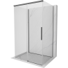 Mexen Rox-3S 3-seitige, verschiebbare Duschkabine 105 x 70 cm, transparent, gebürstetes Gun Grau - 8C2-105-070-66-00-3S