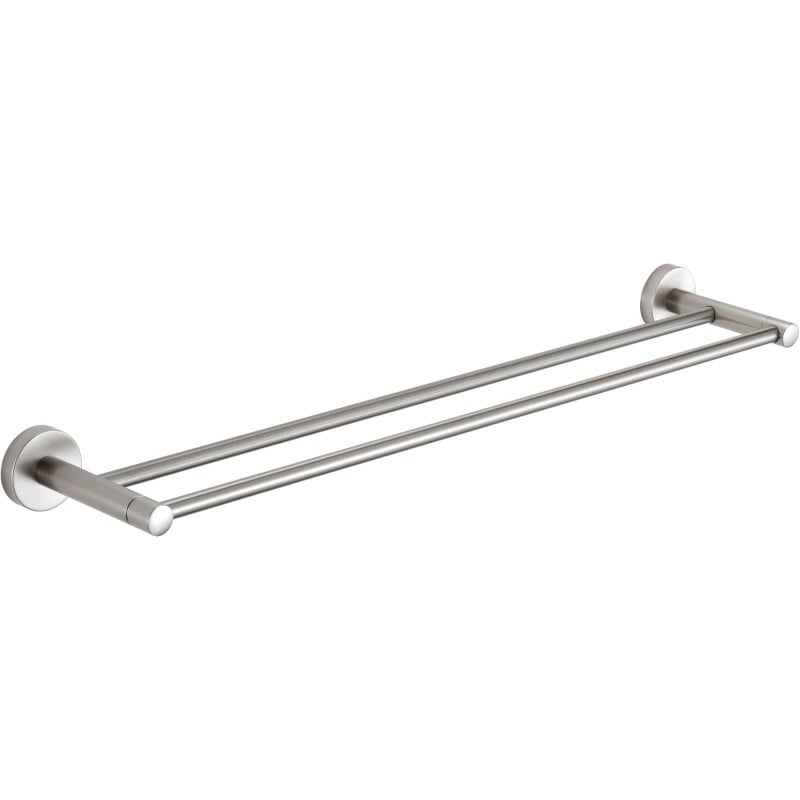 Mexen Remo doppelter Handtuchhalter, gebürsteter Nickel - 7050725-97