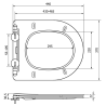 Mexen slim, duroplast, weiß glänzend, Absenkautomatik WC-Deckel - 39040100