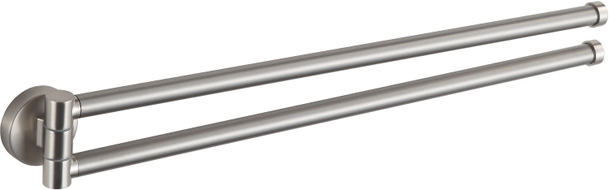 Mexen Remo doppelter schwenkbarer Handtuchhalter, gebürstetes Nickel - 70507255-97