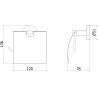 Mexen Remo Toilettenpapierhalter, gebürstetes Gold - 7050733-55