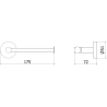 Mexen Remo Toilettenpapierhalter, Roségold - 70507330-60