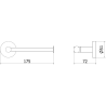 Mexen Remo Toilettenpapierhalter, gebürsteter Nickel - 70507330-97