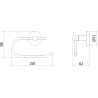 Mexen Remo Toilettenpapierhalter, weiß - 70507333-20