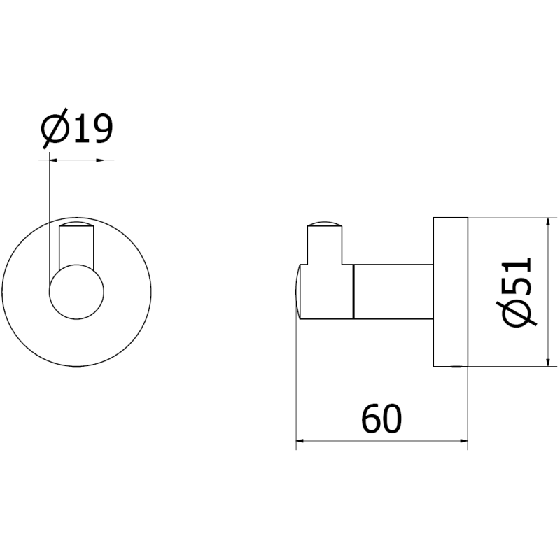 Mexen Remo Handtuchhaken, gebürstetes Gold - 70507351-55