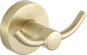 Mexen Remo doppelter Handtuchhaken, gebürstetes Gold - 70507352-55