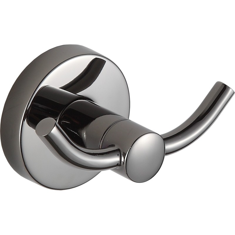 Mexen Remo doppelter Handtuchhaken, Black Chrome - 70507352-73