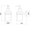 Mexen Remo Seifenspender, Chrom - 70507388-00