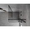 Mexen Mist-H T Duschkabine schwenkbar rechts 100 x 100 cm, transparent, schwarz - 8A5T-100-100-70-00-P