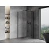 Mexen Mist-H T Duschkabine schwenkbar rechts 110 x 110 cm, transparent, schwarz - 8A5T-110-110-70-00-P