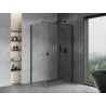 Mexen Mist-H T Duschkabine klappbar rechts 80 x 70 cm, transparent, schwarz - 8A5T-080-070-70-00-P