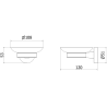 Mexen Remo Seifenschale, Chrom - 7050739-00