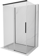 Mexen Rox-3S Duschkabine 3-seitig verschiebbar 100 x 70 cm, transparent, schwarz - 8C2-100-070-70-00-3S