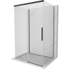 Mexen Rox-3S 3-seitige Duschkabine, schiebbar 90 x 80 cm, transparent, schwarz - 8C2-090-080-70-00-3S