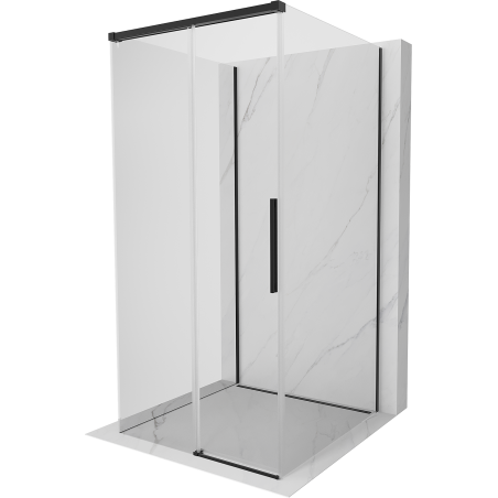 Mexen Rox-3S 3-seitige Duschkabine, schiebbar, 90 x 90 cm, transparent, schwarz - 8C2-090-090-70-00-3S