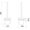 Mexen Remo Toilettenbürste, schwarz - 7050750-70