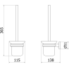 Mexen Remo Toilettenbürste, gebürstetes Gun Gray - 7050750-66