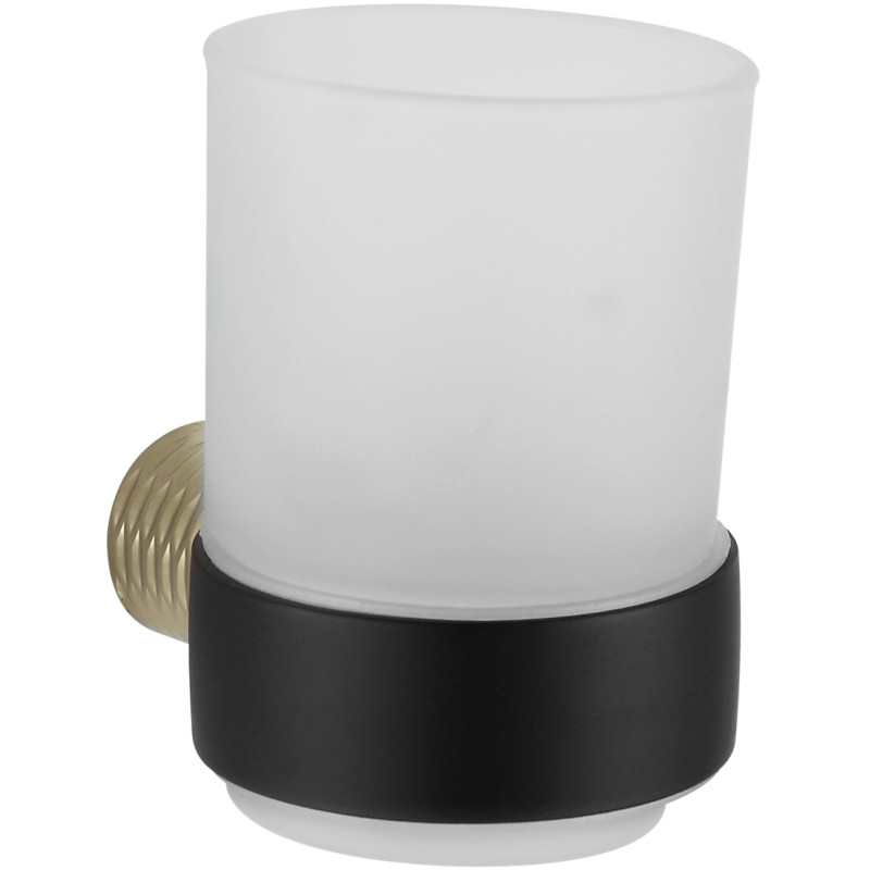 Mexen Base Zahnbürstenhalter, schwarz/gold - 7088238-57