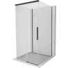 Mexen Rox-3S 3-seitige, verschiebbare Duschkabine 110 x 110 cm, transparent, schwarz - 8C2-110-110-70-00-3S