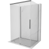 Mexen Rox-3S 3-seitige Duschkabine, 155 x 80 cm, transparent, Gunmetal - 8C2-155-080-95-00-3S