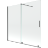 Mexen Velar 2-flügelige Duschwand, verschiebbar, 170 x 150 cm, transparent, Gun Metal - 896-170-000-01-95
