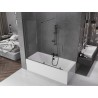 Mexen Velar 2-flügelige, verschiebbare Duschabtrennung 160 x 150 cm, transparent, gun metal - 896-160-000-01-95