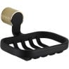Mexen Base Seifenschale, schwarz/gold - 7088251-57