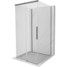 Mexen Rox-3S 3-seitige, verschiebbare Duschkabine 110 x 110 cm, transparent, Gun Metal - 8C2-110-110-95-00-3S