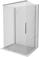 Mexen Rox-3S Duschkabine 3-seitig verschiebbar 100 x 120 cm, transparent, gebürstetes Nickel - 8C2-100-120-97-00-3S