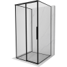 Mexen Rox-3S 3-seitige Duschkabine links 95 x 95 cm, schwarzer Rahmen, schwarz - 8C2-095-095-70-70-3S-L