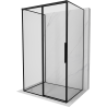 Mexen Rox-3S 3-seitige Duschkabine, links verschiebbar, 100 x 95 cm, schwarzer Rahmen, schwarz - 8C2-100-095-70-70-3S-L