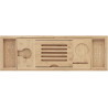 Mexen Bamboo Ablage für die Badewanne 70-105 cm, natürlicher Bambus - 701170-00