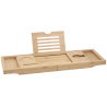 Mexen Bamboo Ablage für die Badewanne 70-105 cm, natürlicher Bambus - 701170-00