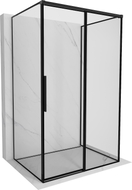 Mexen Rox-3S 3-seitige Duschkabine, rechts verschiebbar, 140 x 70 cm, schwarzer Rahmen, schwarz - 8C2-140-070-70-70-3S-P