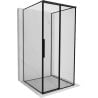 Mexen Rox-3S 3-seitige Duschkabine, rechts, 100 x 100 cm, schwarzer Rahmen, schwarz - 8C2-100-100-70-70-3S-P