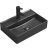 Mexen Blanca Aufsatzwaschbecken 50 x 35 cm, schwarz matt - 21105085