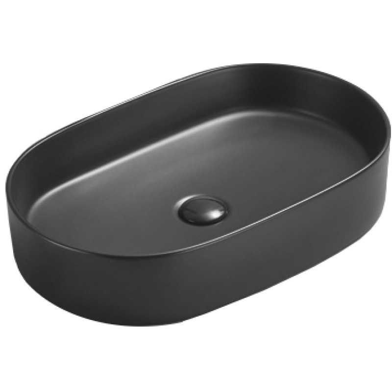 Mexen Celia Tischwaschbecken 60 x 38 cm, schwarz matt - 22206085