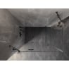 Mexen Lunar schwenkbare Duschkabine links 70 x 90 cm, transparent, gebürstetes Gun Gray - 834-070-090-66-00-L