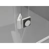 Mexen Lunar Duschkabine, Schwingtür rechts, 80 x 90 cm, transparent, weiß - 834-080-090-20-00-P