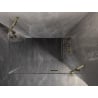 Mexen Lunar duschkabine schwenkbar rechts 75 x 80 cm, transparent, gold - 834-075-080-50-00-P