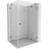 Mexen Lunar Duschkabine, schwenkbar, rechts 85 x 90 cm, transparent, Roségold - 834-085-090-60-00-P