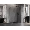 Mexen Lunar Rechte Duschkabine 75 x 80 cm, transparent, schwarz - 834-075-080-70-00-P